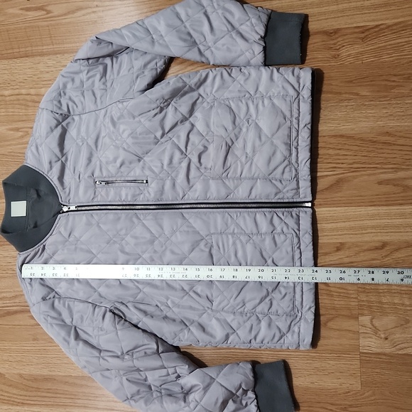 Abercrombie & Fitch Quilted Reversable Full Zip Womens Jacket Size Large - Picture 3 of 13
